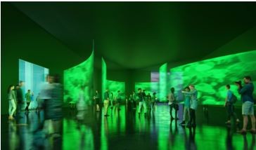 Mobiler Pavillon von innen